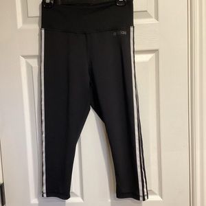 adidas Climalite 3-Stripe Leggings, Size M